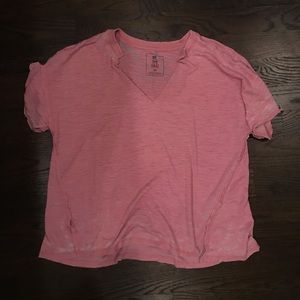 Free people pink cut looking top